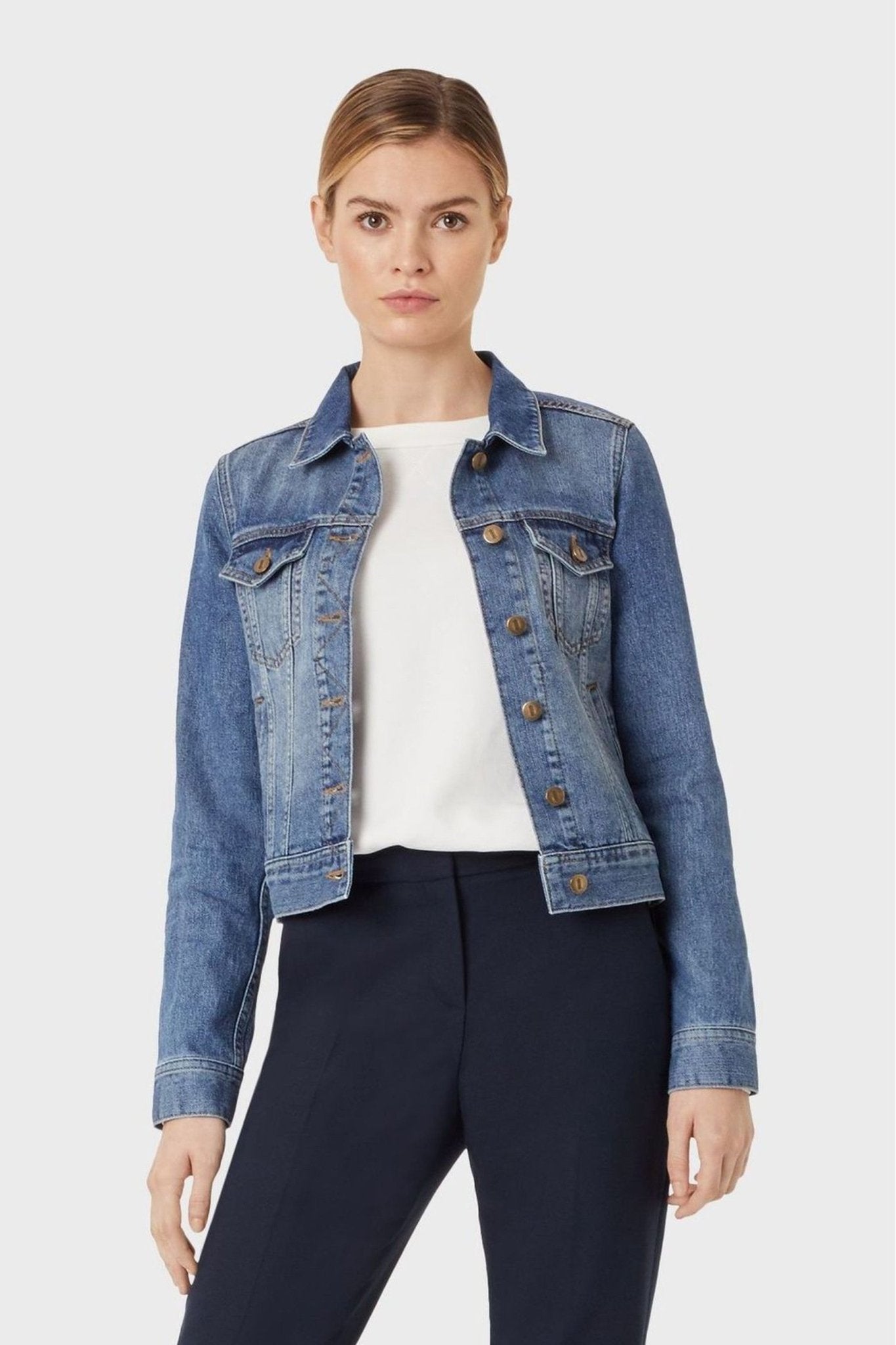Hobbs Blue Mariam Jacket - DOCACCA - Denim Jackets -