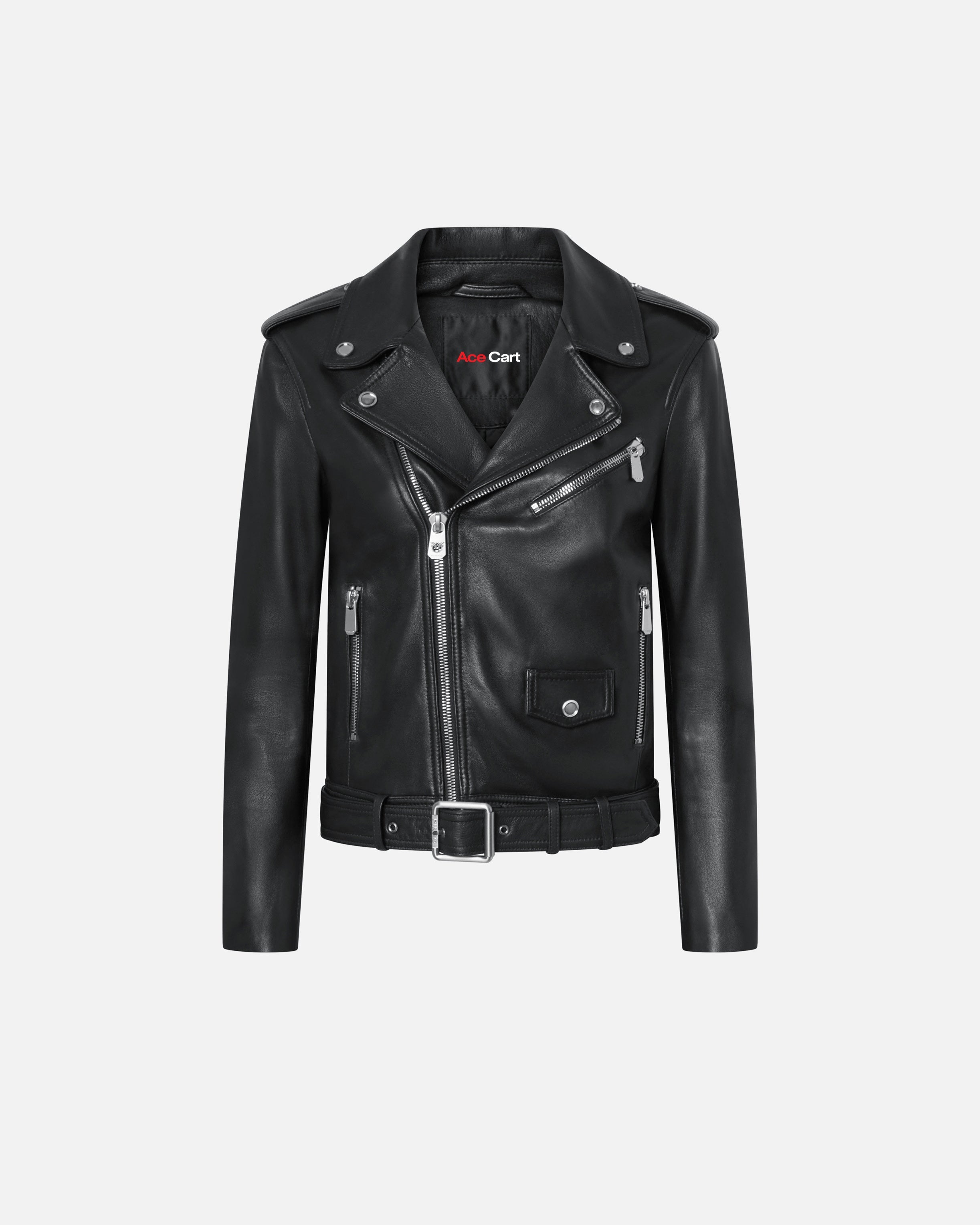 Luxury Soft Nappa Genuine Leather Biker Jacket