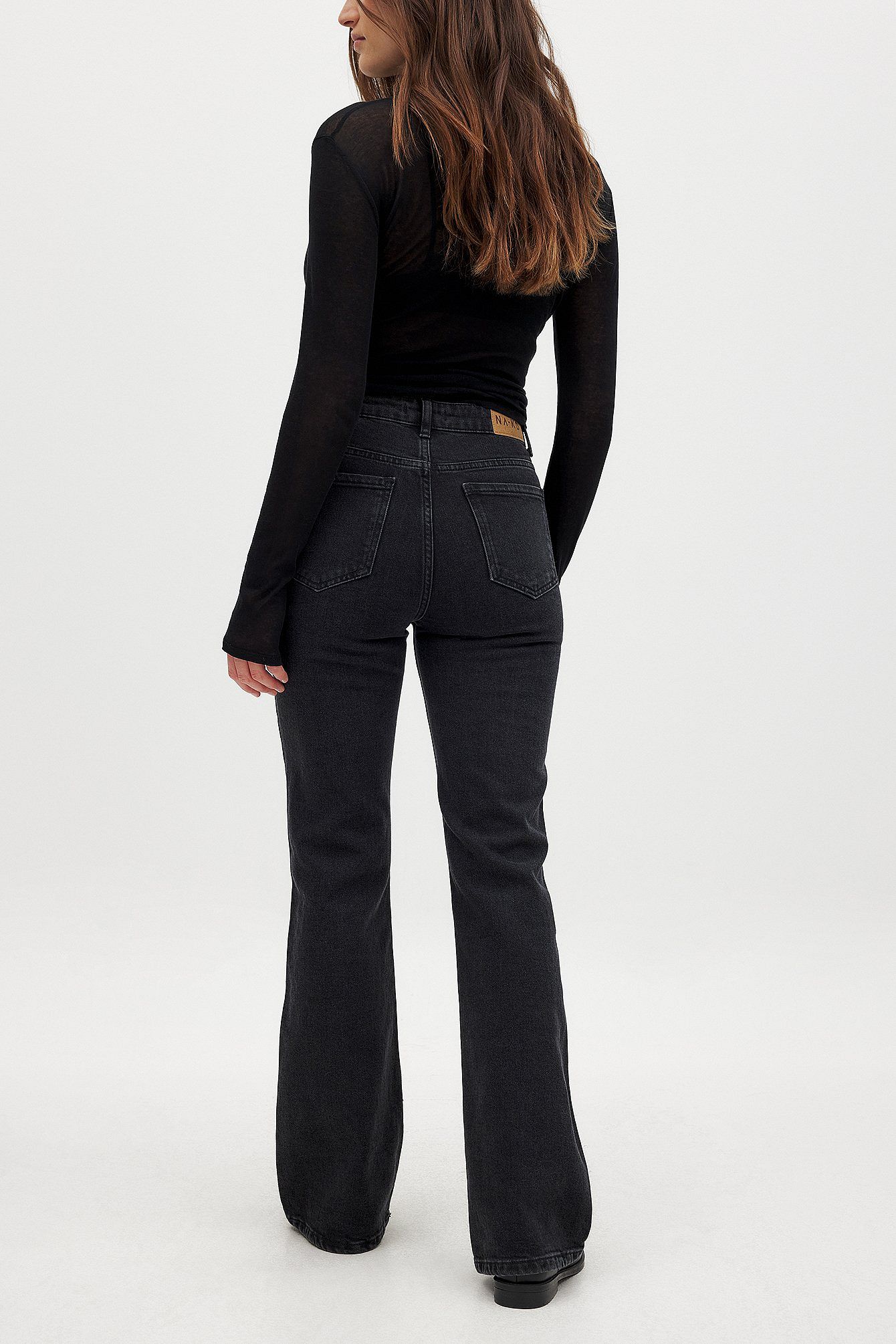 High Waist Flared Denim Jeans for Women – Trendy Retro Fit with Modern Comfort | DOCACCA