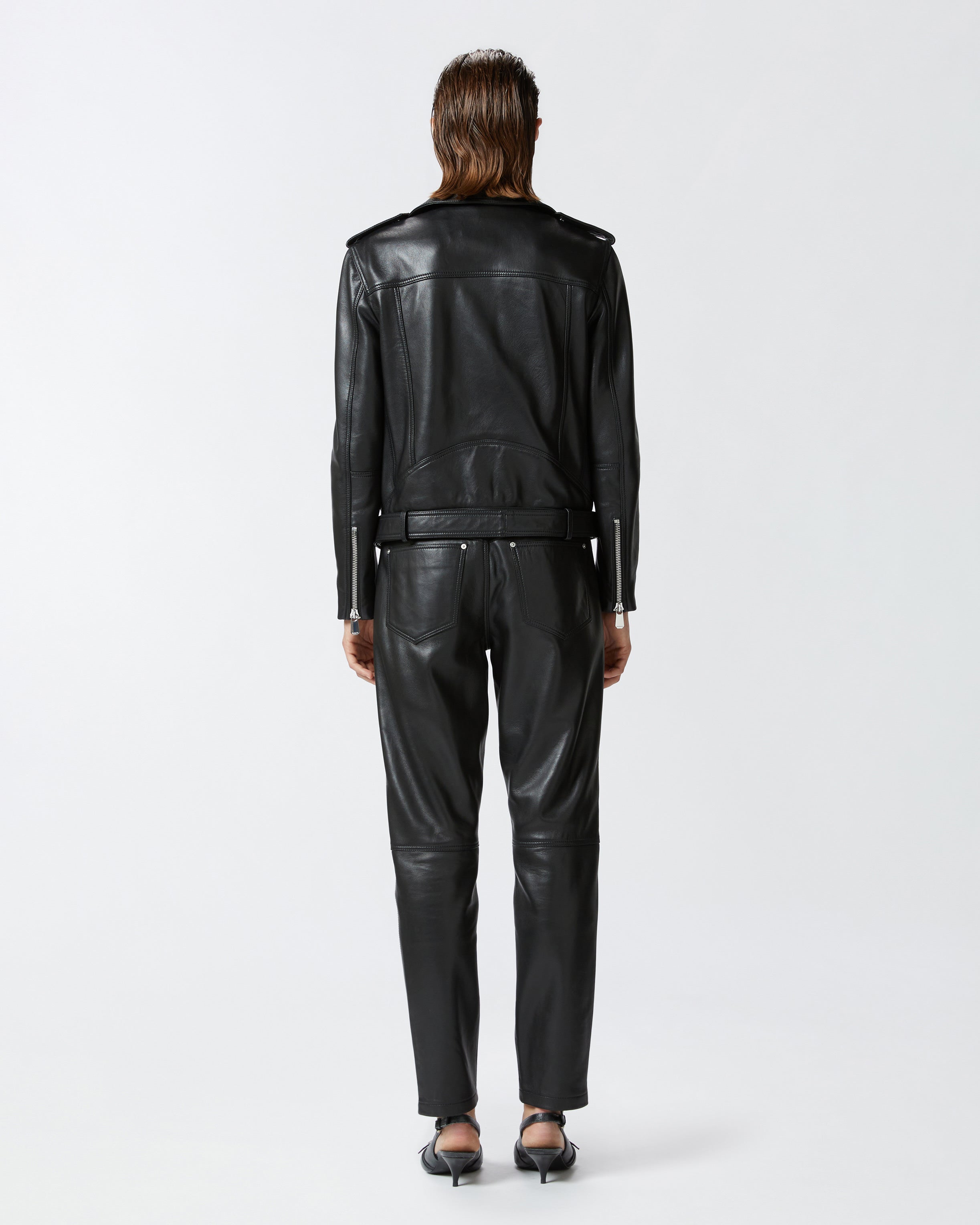 Luxury Soft Nappa Genuine Leather Biker Jacket