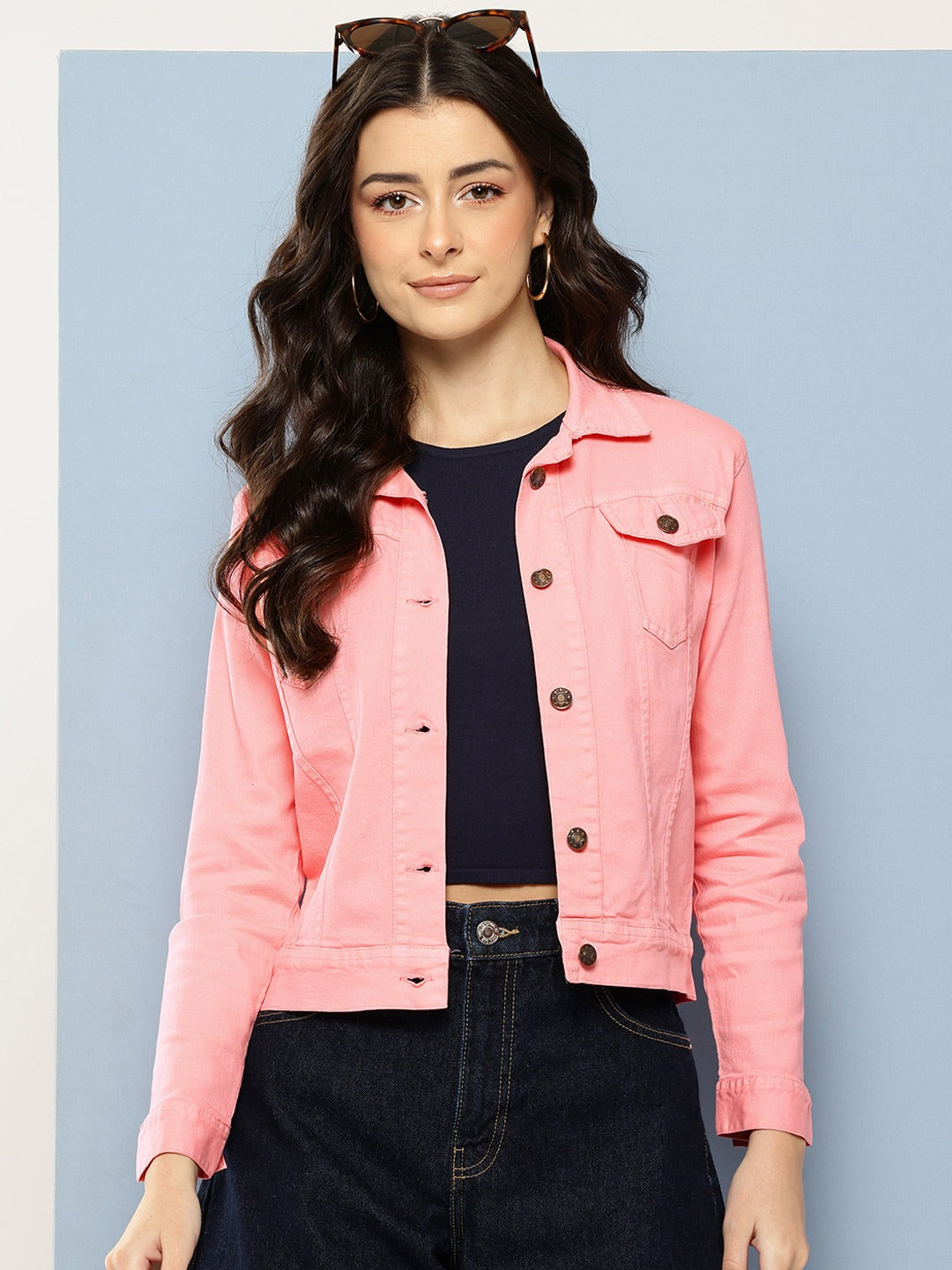 Spread Collar Denim Jacket – Stylish Everyday Layer for Pakistani Streetwear | DOCACCA