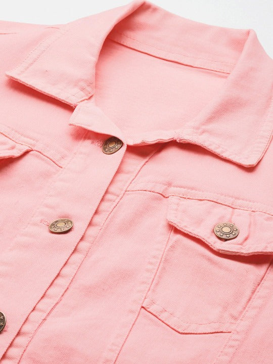 Spread Collar Denim Jacket – Stylish Everyday Layer for Pakistani Streetwear | DOCACCA