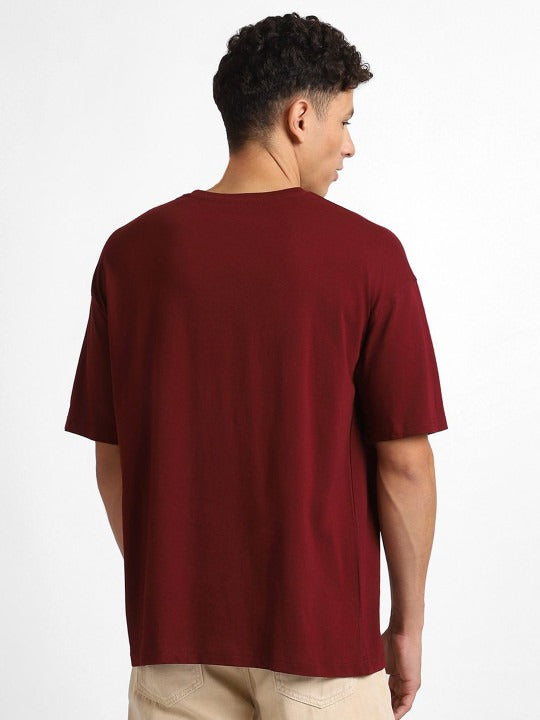 Round Neck Drop-Shoulder Oversized Cotton T-Shirt for Men in Pakistan | DOCACCA