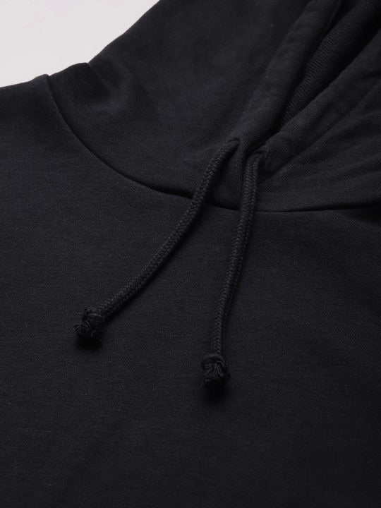 Women Black Hooded Sweatshirt — Classic Black Hoodie for Women | DOCACCA Pakistan