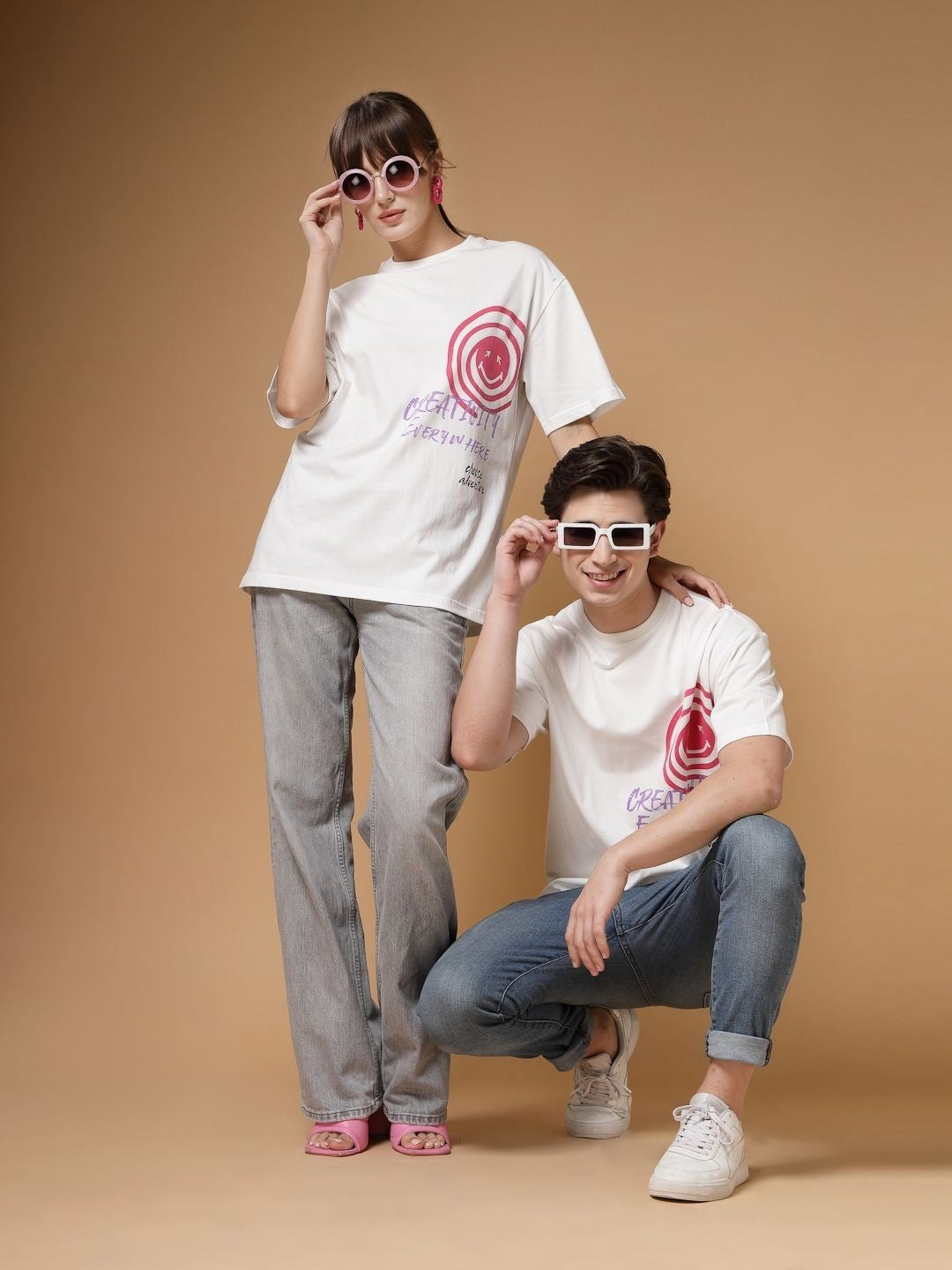 Unisex Typography Printed Oversized T-Shirt – Trendy Cotton Streetwear in Pakistan | DOCACCA