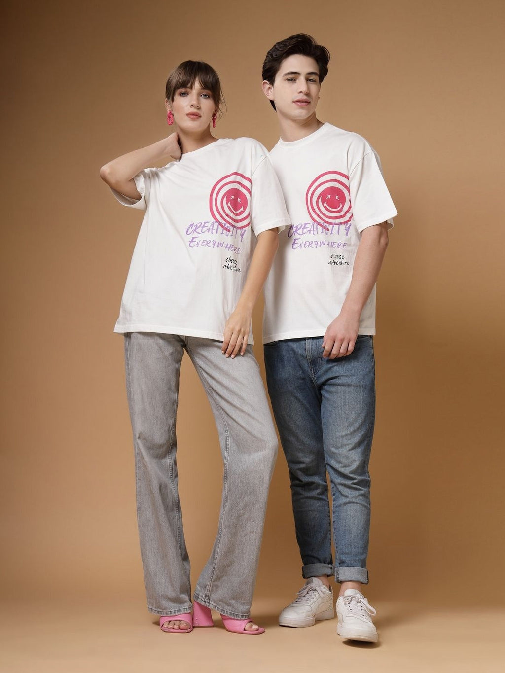 Unisex Typography Printed Oversized T-Shirt – Trendy Cotton Streetwear in Pakistan | DOCACCA