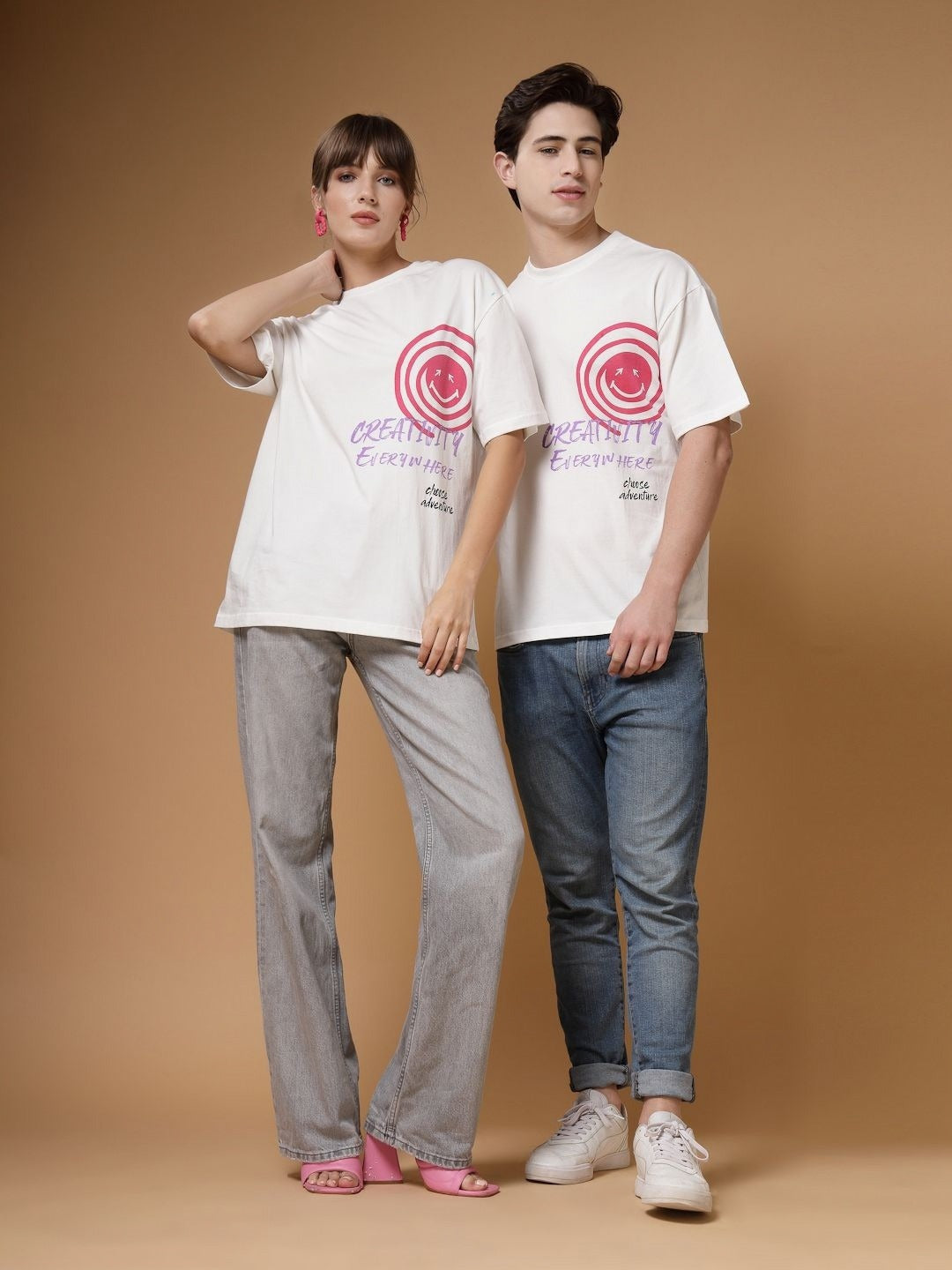 Unisex Typography Printed Oversized T-Shirt – Trendy Cotton Streetwear in Pakistan | DOCACCA