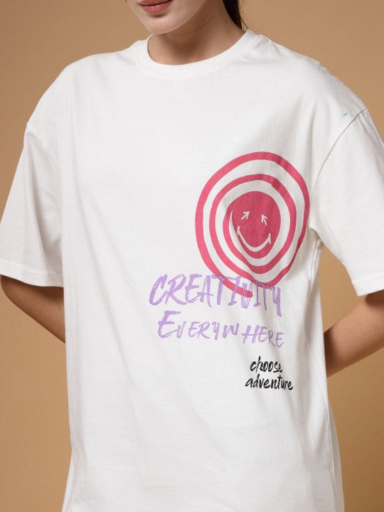 Unisex Typography Printed Oversized T-Shirt – Trendy Cotton Streetwear in Pakistan | DOCACCA