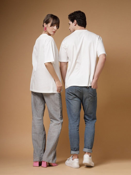Unisex Typography Printed Oversized T-Shirt – Trendy Cotton Streetwear in Pakistan | DOCACCA