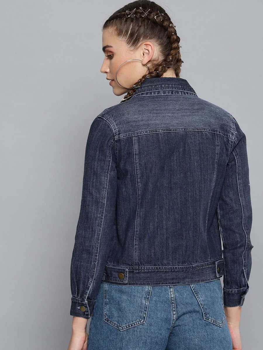 Women Denim Plain Jacket for Everyday Style in Pakistan | DOCACCA