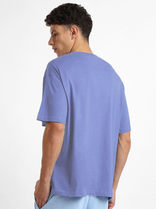 Round Neck Drop-Shoulder Short Sleeves Oversized Cotton T-Shirt for Men in Pakistan | DOCACCA