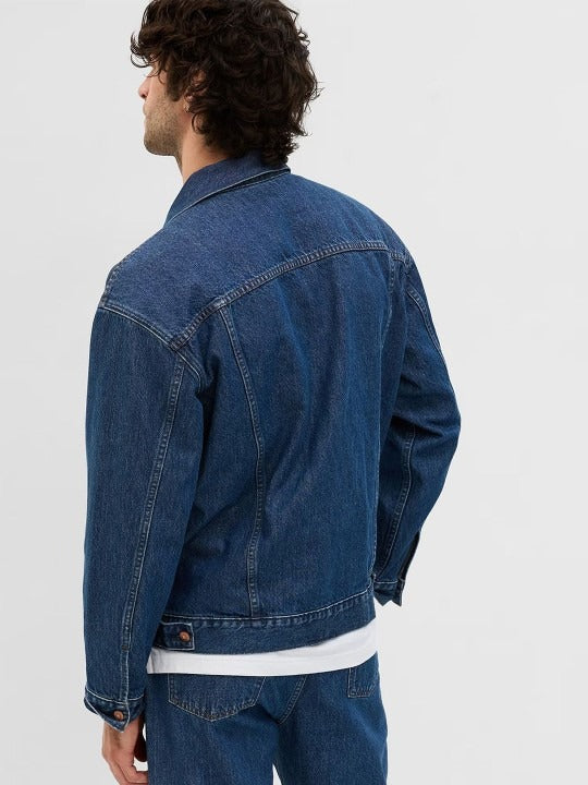 Men Solid Denim Jacket – Stylish, Breathable Outerwear for Pakistan | DOCACCA