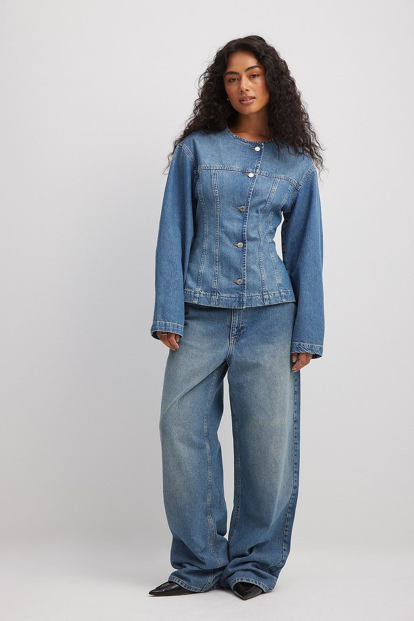 Women Loose Low Waist Long Jeans – Relaxed Baggy Fit, Low-Rise Comfort Denim for Pakistan | DOCACCA