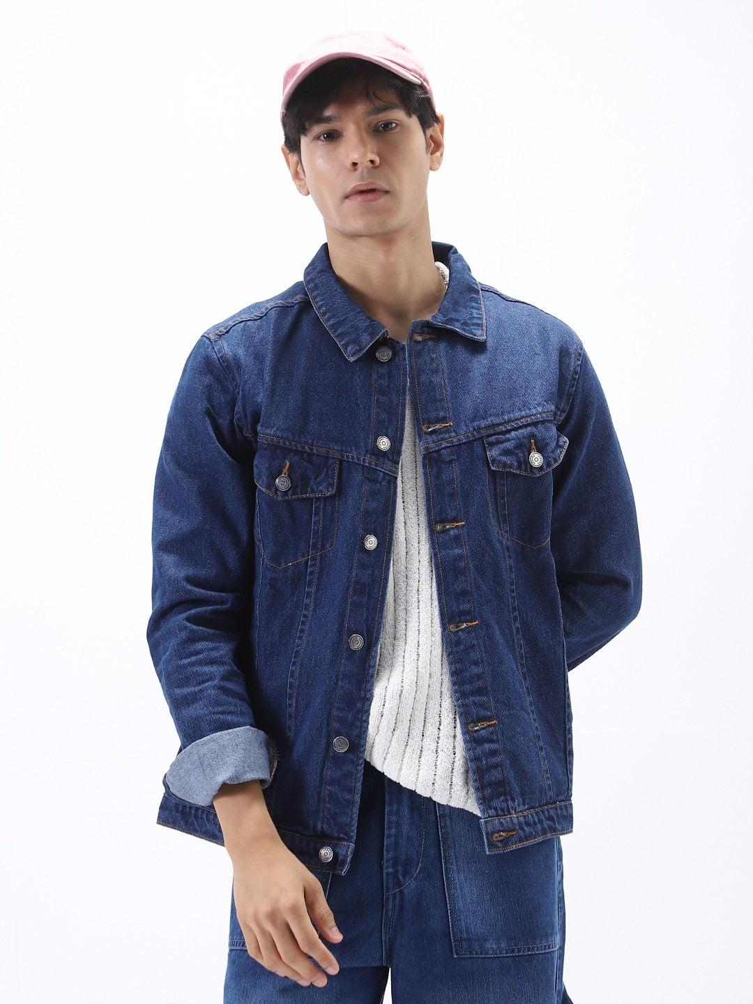 Men’s Regular Fit Sleeveless Washed Denim Jacket by DOCACCA – Stylish Vest for Casual Wear in Pakistan