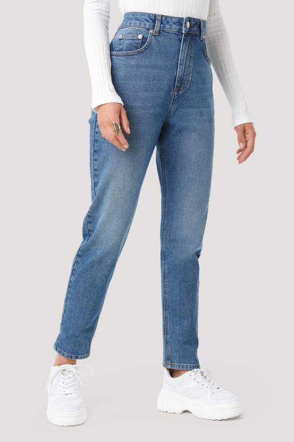 Womens Slim Fit Mid-Rise Clean Look Stretchable Jeans