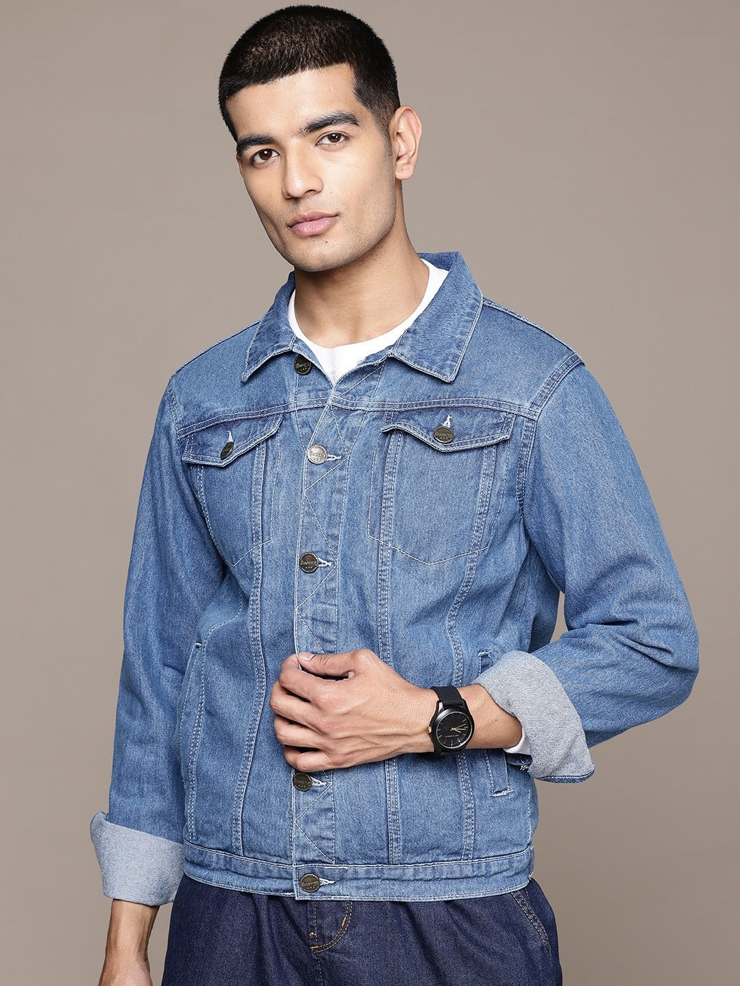 The Lifestyle Co. Pure Cotton Denim Jacket – Breathable, Durable Outerwear for Men in Pakistan | DOCACCA