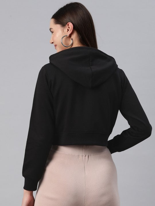 Women’s Hooded Cropped Fleece Hoodie — Cozy Crop Sweatshirt | DOCACCA Pakistan