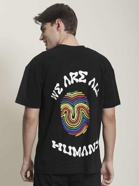 Unisex Pride We Are All Humans Oversized T-shirt – Equality & Streetwear Fashion in Pakistan | DOCACCA