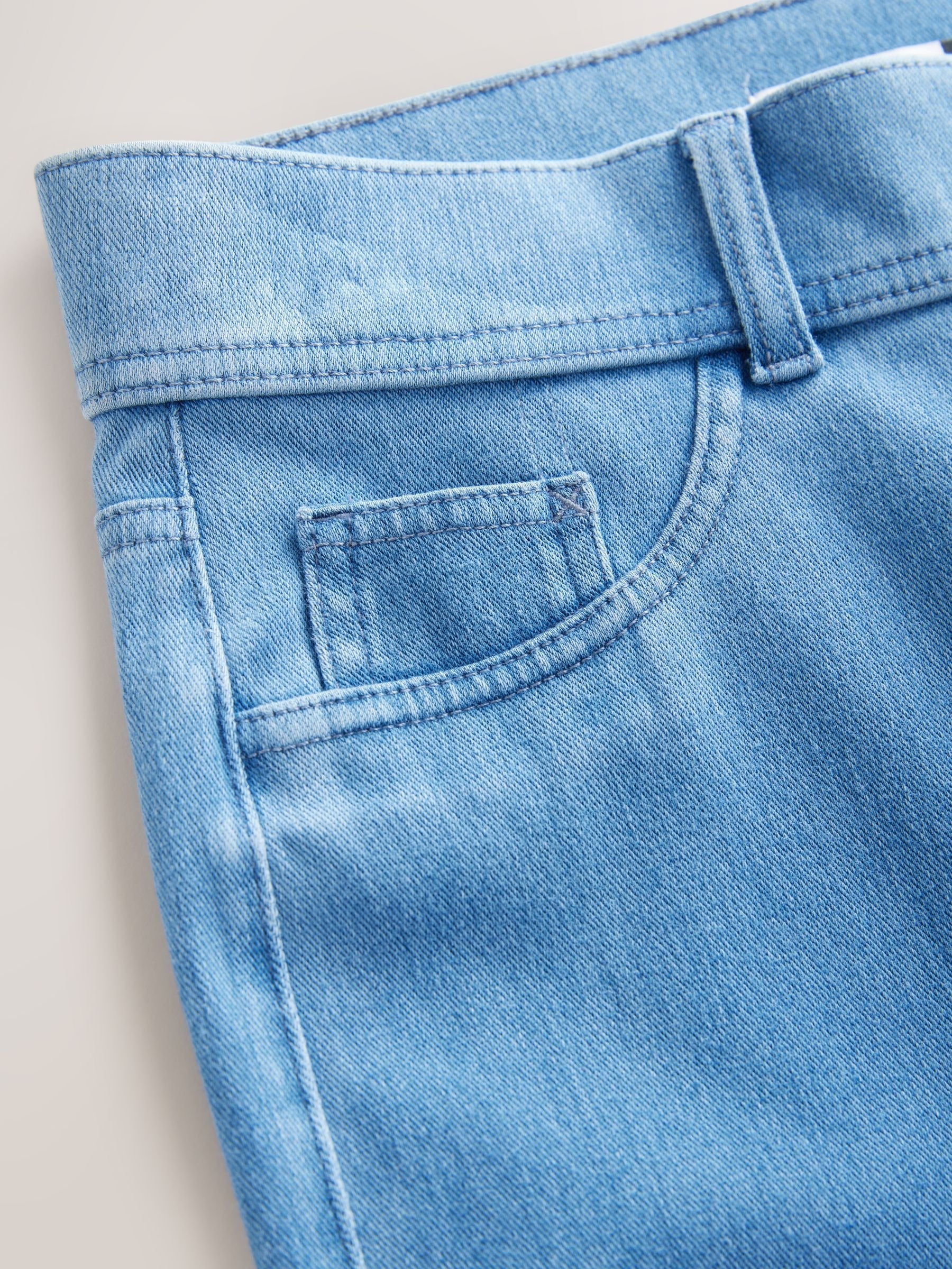 Women Bleach Jersey Denim Wide Leg Trousers – Trendy & Comfortable Jeans for Women in Pakistan