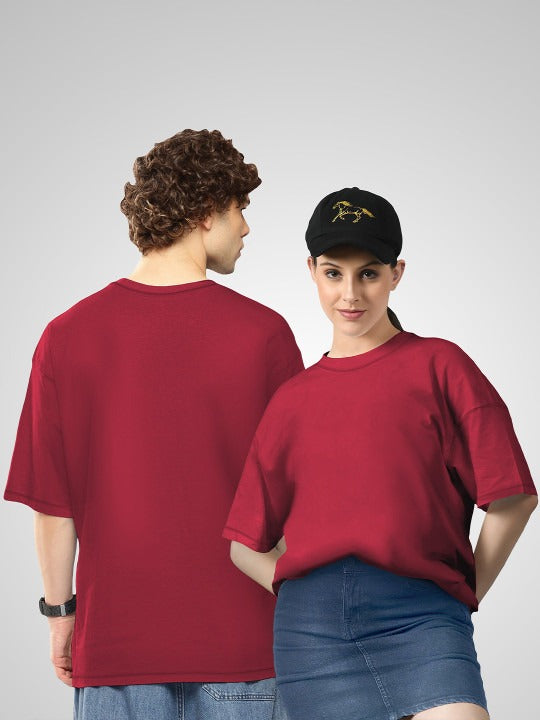 Unisex Twistform Twinny Zone Pack of 2 Solid Cotton Oversized T-Shirts – Trendy Streetwear in Pakistan | DOCACCA
