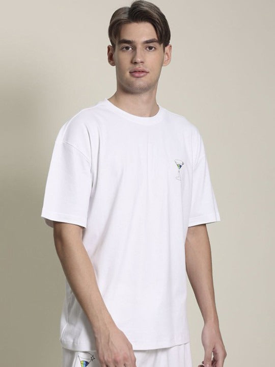 Unisex White Pride Typography Printed Pure Cotton Oversized T-Shirt in Pakistan | DOCACCA