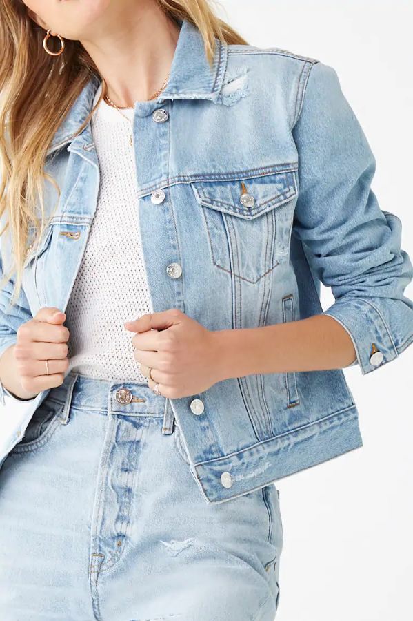 Women Light Blue Women Jacket
