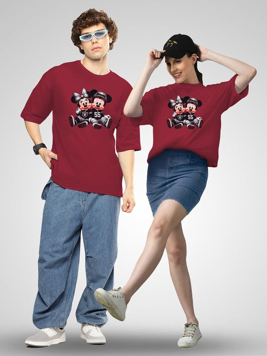 Unisex Twistform Twinny Zone Pack of 2 RaidersMM Printed Cotton Oversized T-Shirts in Pakistan | DOCACCA