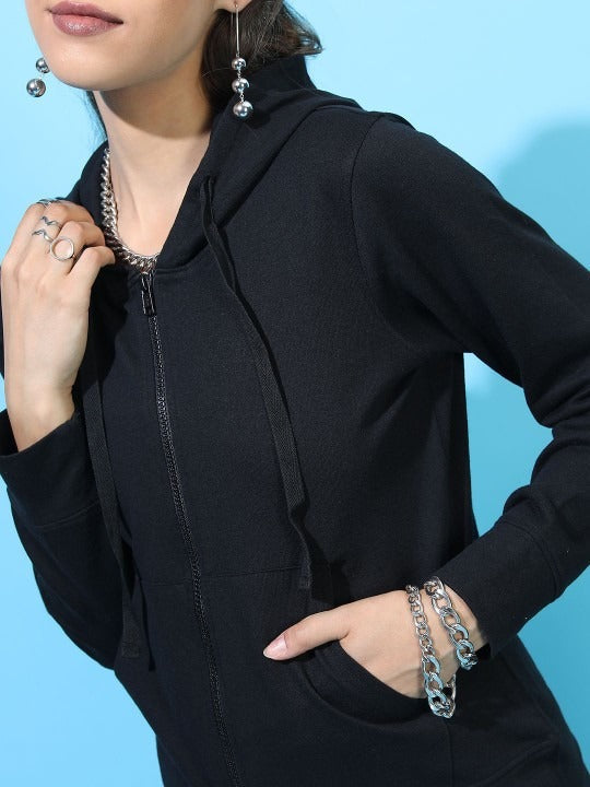 Women Hooded Cotton Zipper — Full-Zip Cotton Hoodie with Kangaroo Pocket | DOCACCA Pakistan
