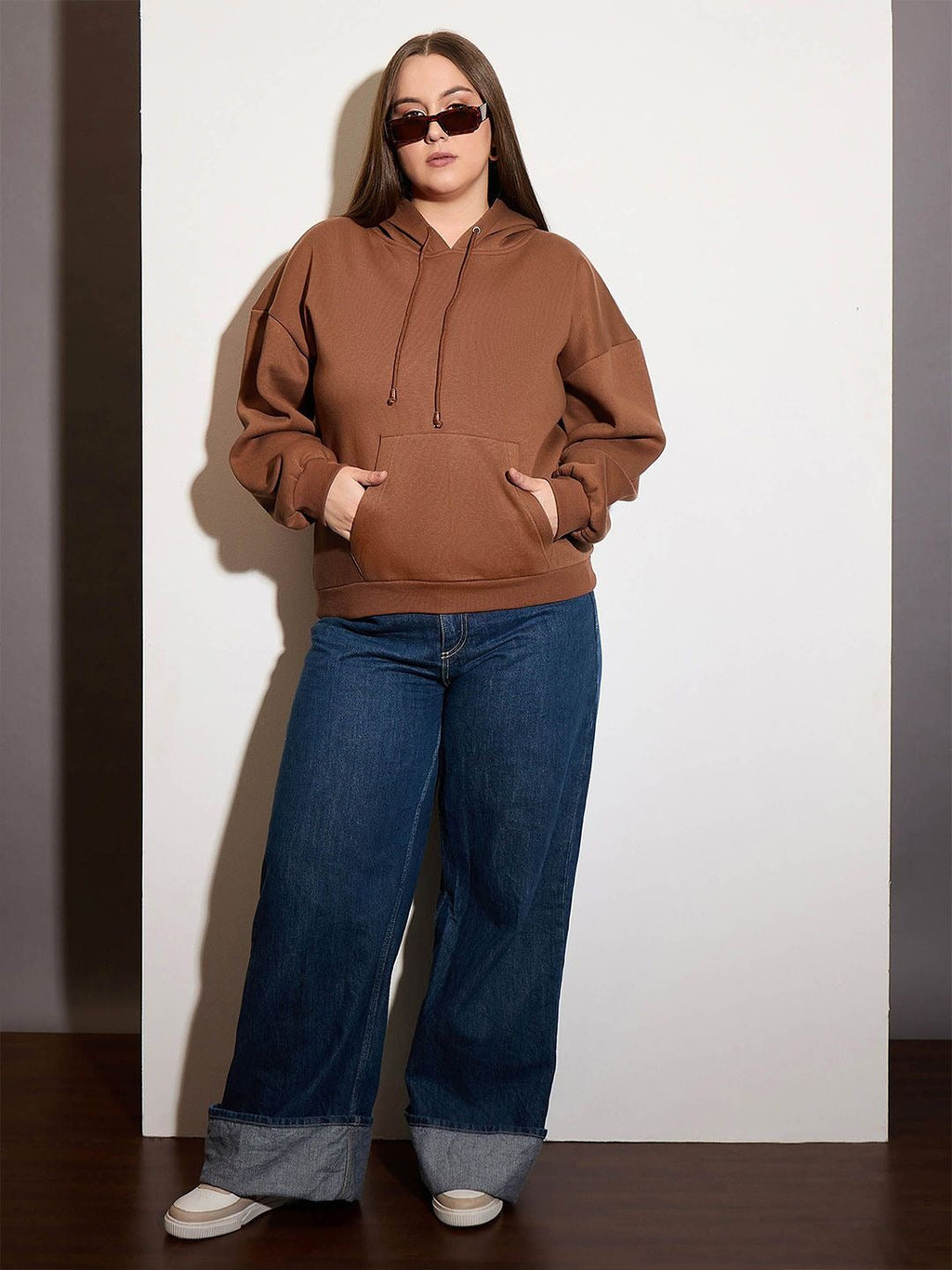 Women’s Hooded Hoodie — Cozy Brushed Fleece Pullover with Kangaroo Pocket | DOCACCA Pakistan