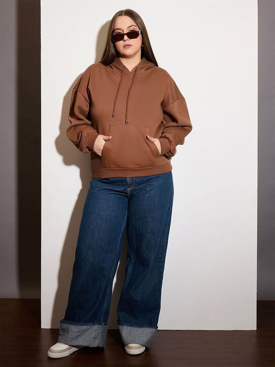 Women’s Hooded Hoodie — Cozy Brushed Fleece Pullover with Kangaroo Pocket | DOCACCA Pakistan