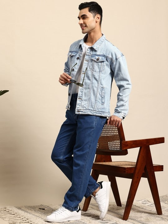 Men Pure Cotton Denim Jacket – Lightweight, Breathable Outerwear for Pakistani Seasons | DOCACCA