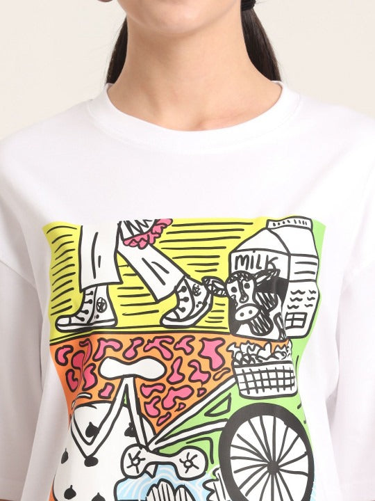 Unisex Milky Day Graphic Printed T-Shirt in Pakistan | DOCACCA