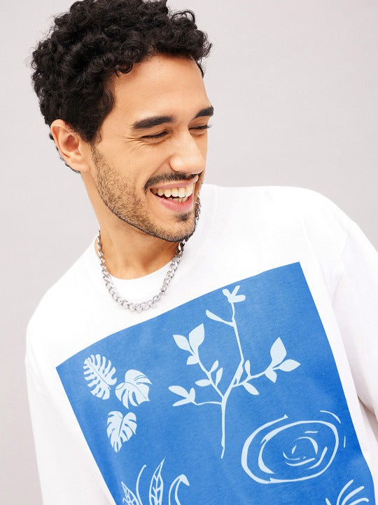Unisex White Typography Printed Pure Cotton Oversized T-Shirt in Pakistan – Trendy Streetwear by DOCACCA