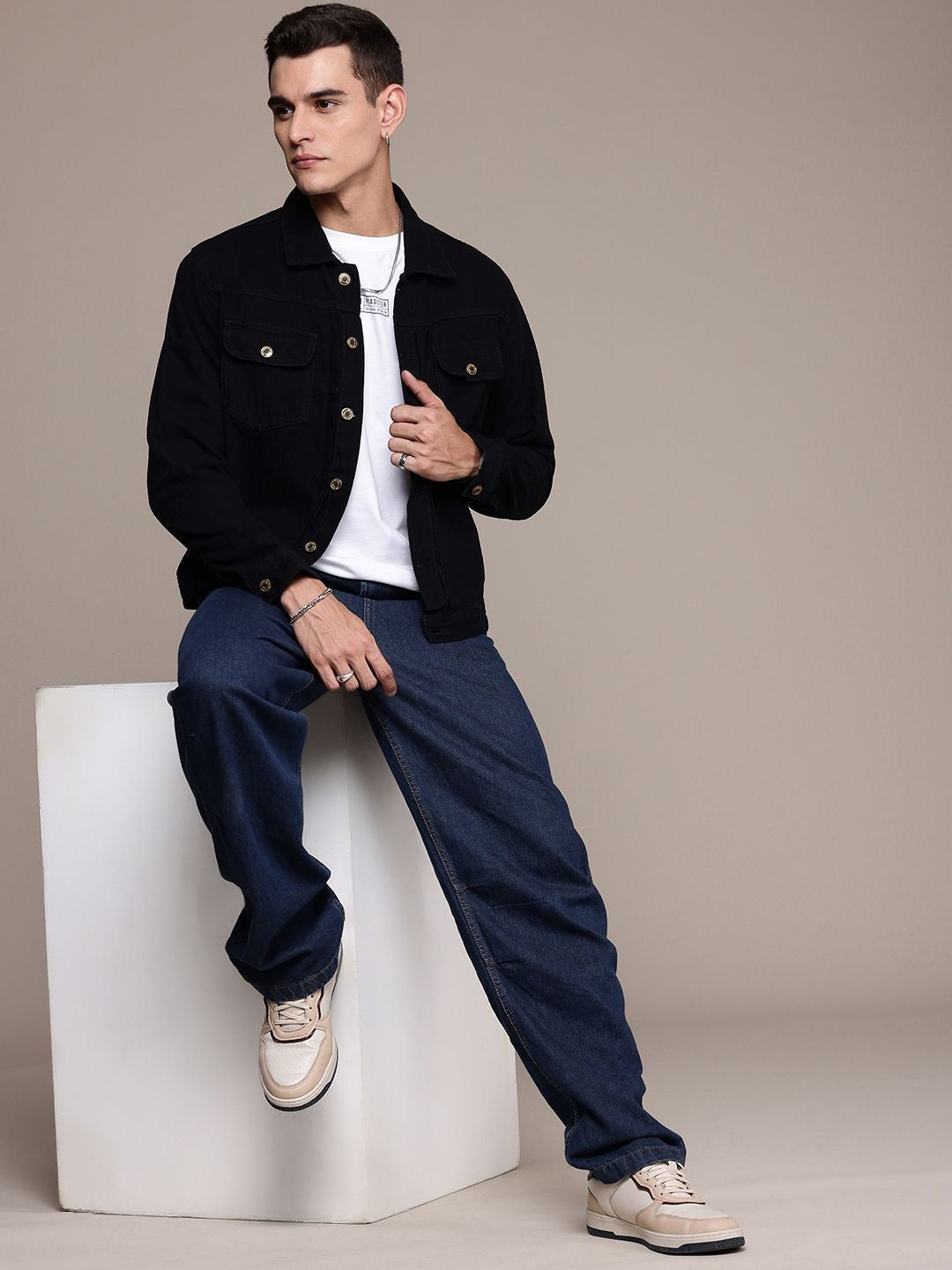 The Life Co. Pure Cotton Denim Jacket – Premium Lightweight Jacket for Men in Pakistan | DOCACCA