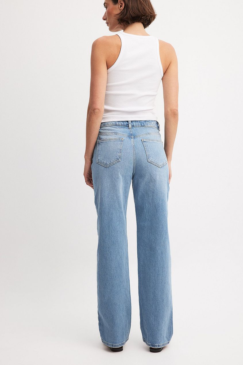 Women Straight High Waist Jeans – Classic High-Rise Straight Leg Denim for Pakistani Women | DOCACCA