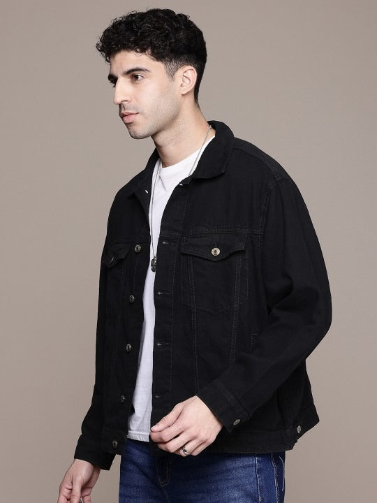 The Life Co. Oversized Trucker Pure Cotton Denim Jacket – Stylish Streetwear for Men in Pakistan | DOCACCA