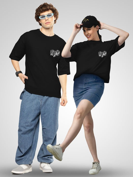 Unisex Twistform Twinny Zone Pack Of 2 HYPE Printed Cotton Oversized T-Shirts – Trendy Streetwear for Men & Women in Pakistan | DOCACCA