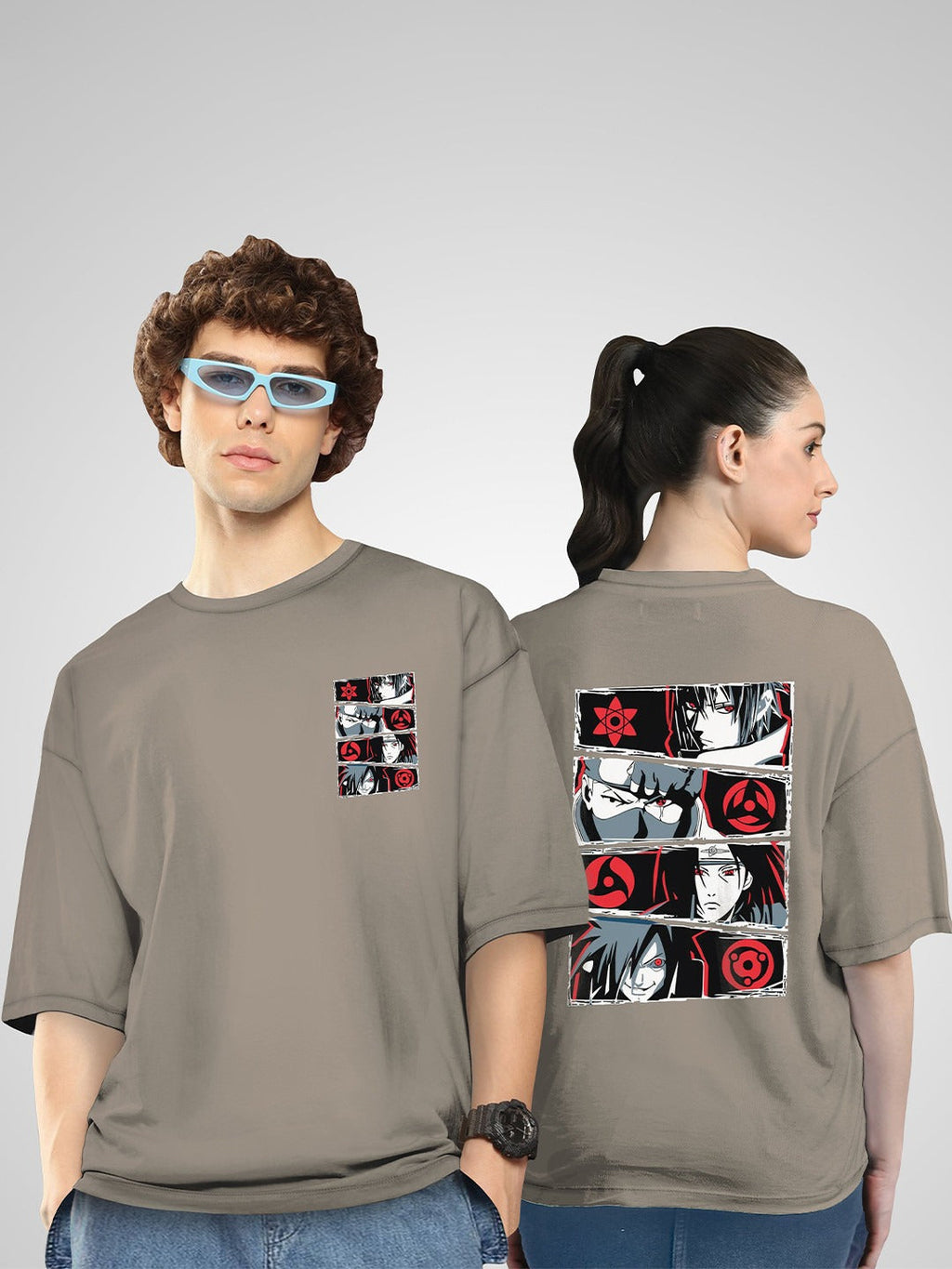Unisex Twistform Twinny Zone Pack of 2 Anime4 Printed Cotton Oversized T-Shirts – Trendy Anime Graphic Tees in Pakistan | DOCACCA