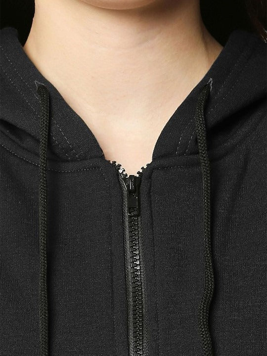 Women Hooded Zipper — Full-Zip Cotton Hoodie with Kangaroo Pockets | DOCACCA Pakistan