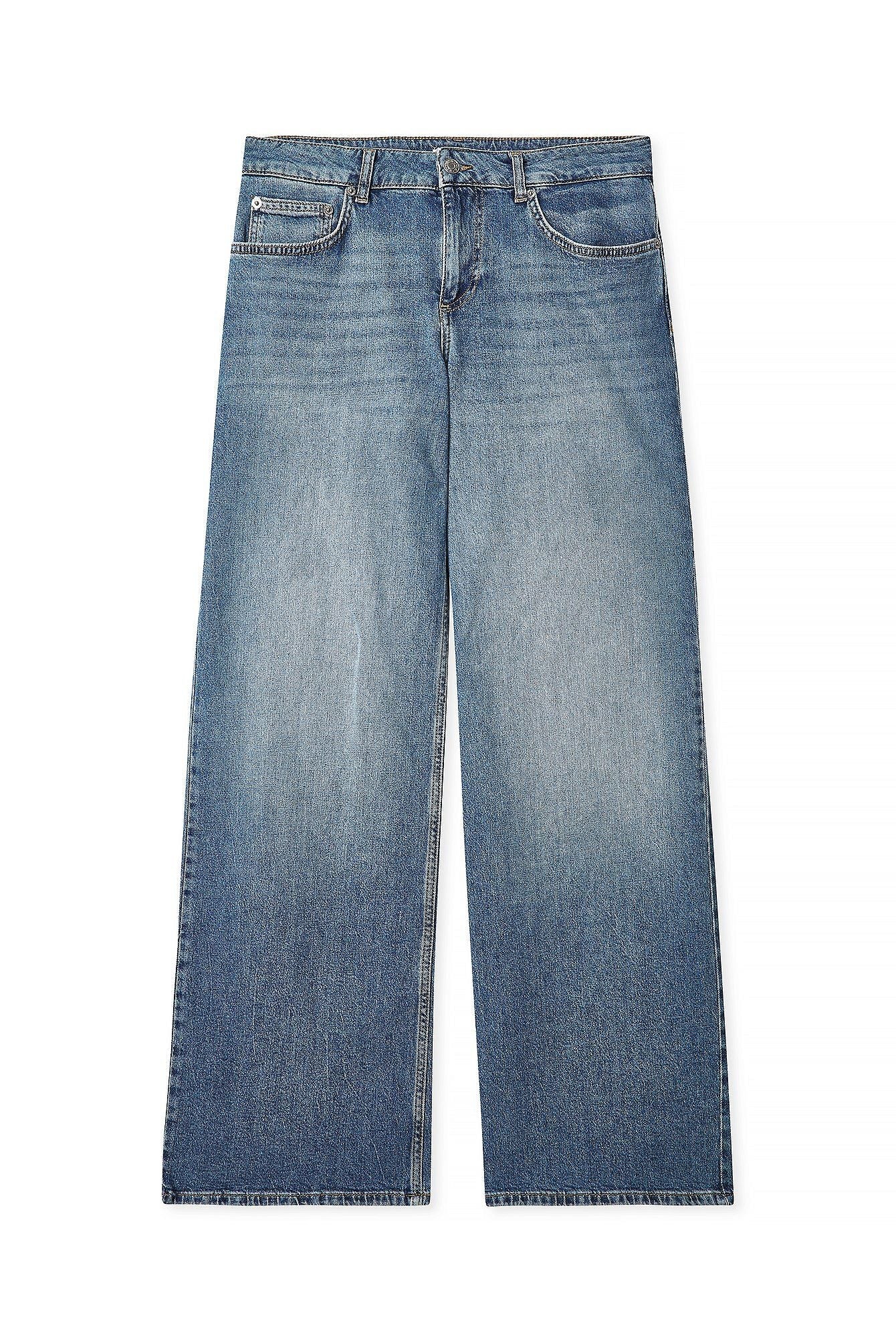 Women’s Low Waist Wide Leg Denim – Trendy Relaxed Fit Jeans for Effortless Pakistani Street Style | DOCACCA