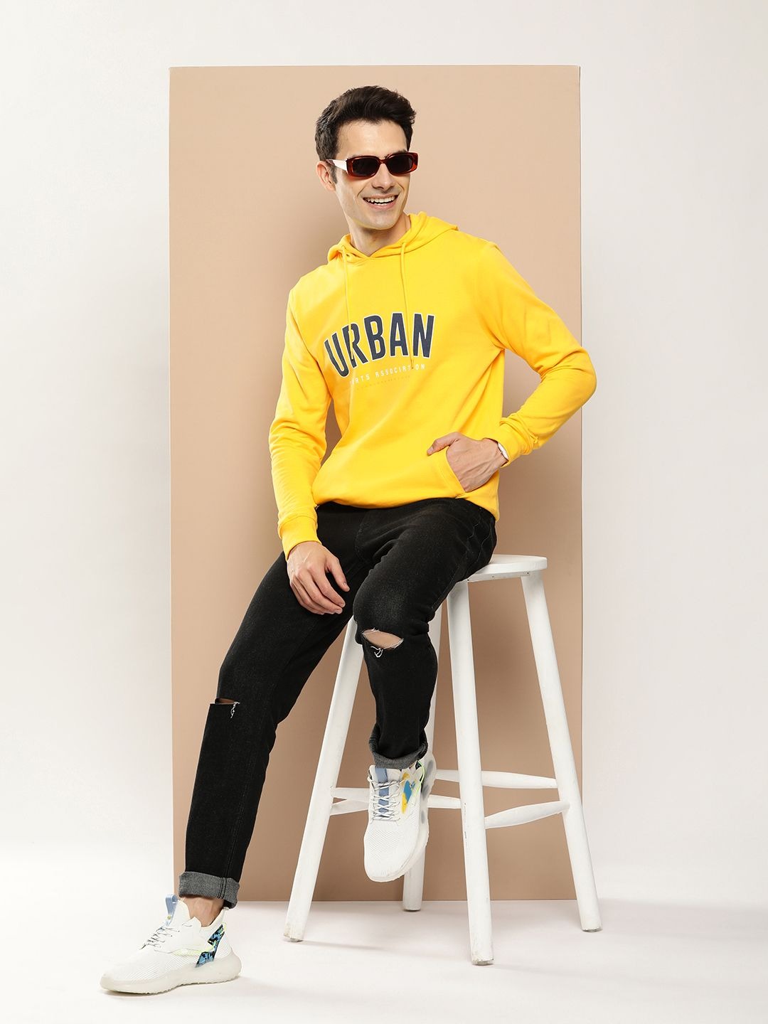 Pure Cotton Typography Printed Hooded Sweatshirt – Stylish Hoodie for Men in Pakistan | DOCACCA