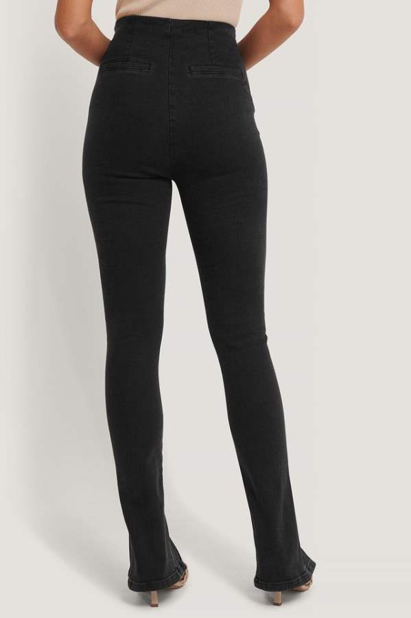 Skinny Fit Mid-Rise Clean Look Stretchable Bottom Cut Jeans