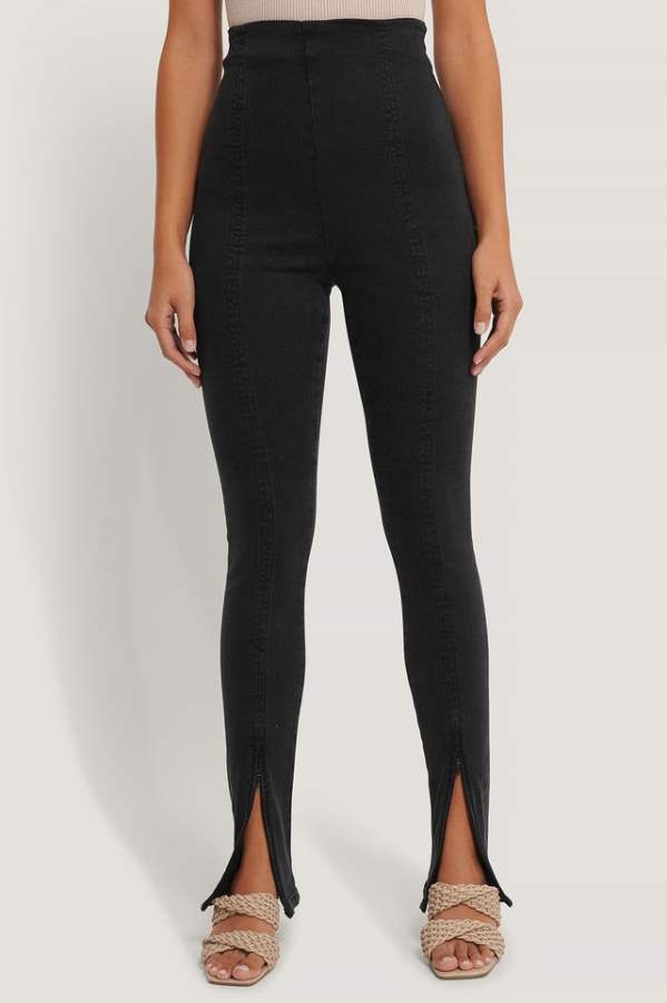 Skinny Fit Mid-Rise Clean Look Stretchable Bottom Cut Jeans