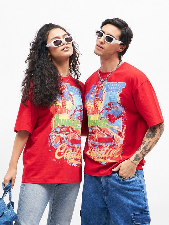Graphic Printed Oversized Cotton T-shirt – Trendy Streetwear for Men & Women in Pakistan | DOCACCA