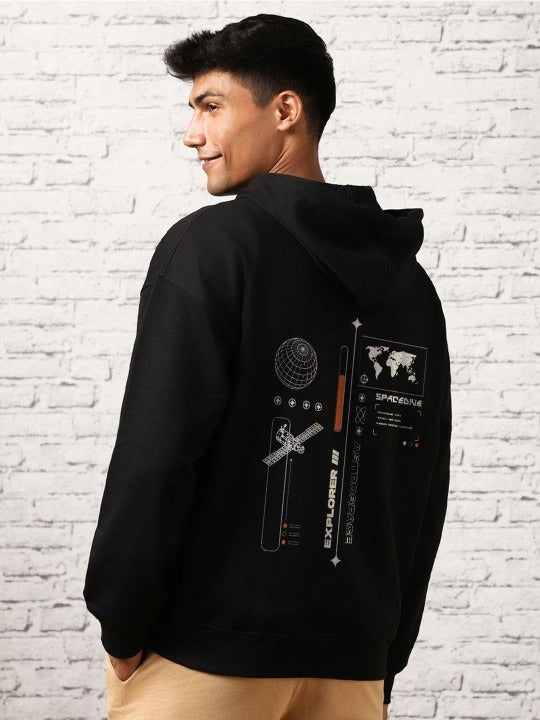Men Oversized Printed Hooded Sweatshirt – Streetwear Hoodie for Casual Style in Pakistan | DOCACCA