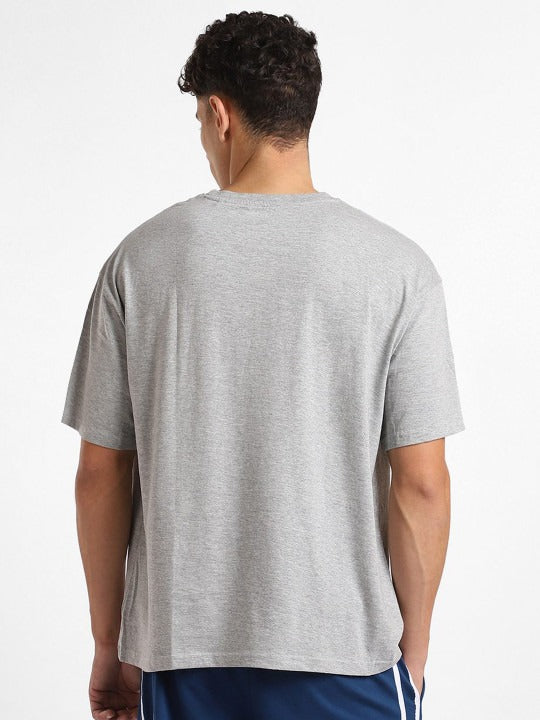 Round Neck Short Sleeves Oversized Cotton T-Shirt for Men – Soft & Breathable Streetwear | DOCACCA