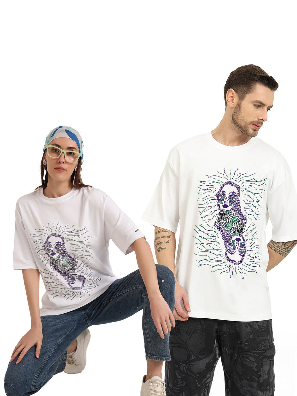 Unisex Overthinker Graphic Printed Cotton Oversized T-Shirt – Trendy Streetwear for Men & Women in Pakistan | DOCACCA