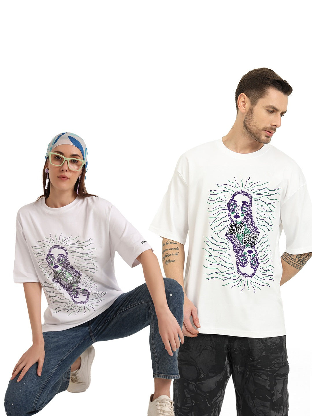 Unisex Overthinker Graphic Printed Cotton Oversized T-Shirt – Trendy Streetwear for Men & Women in Pakistan | DOCACCA