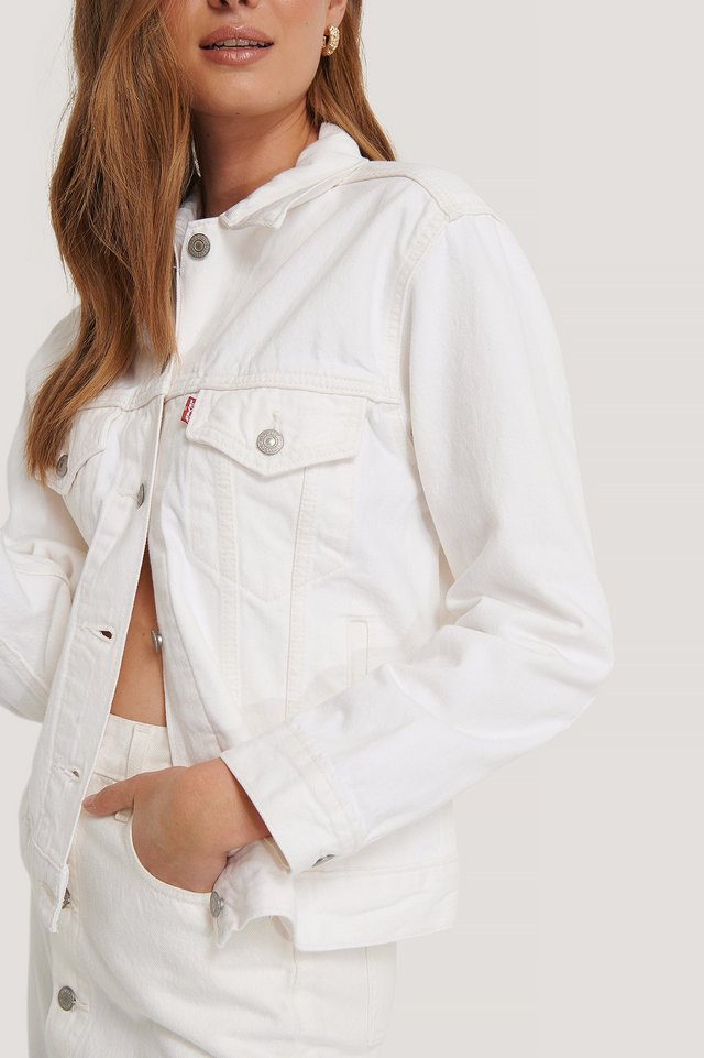 Women White Solid Jacket