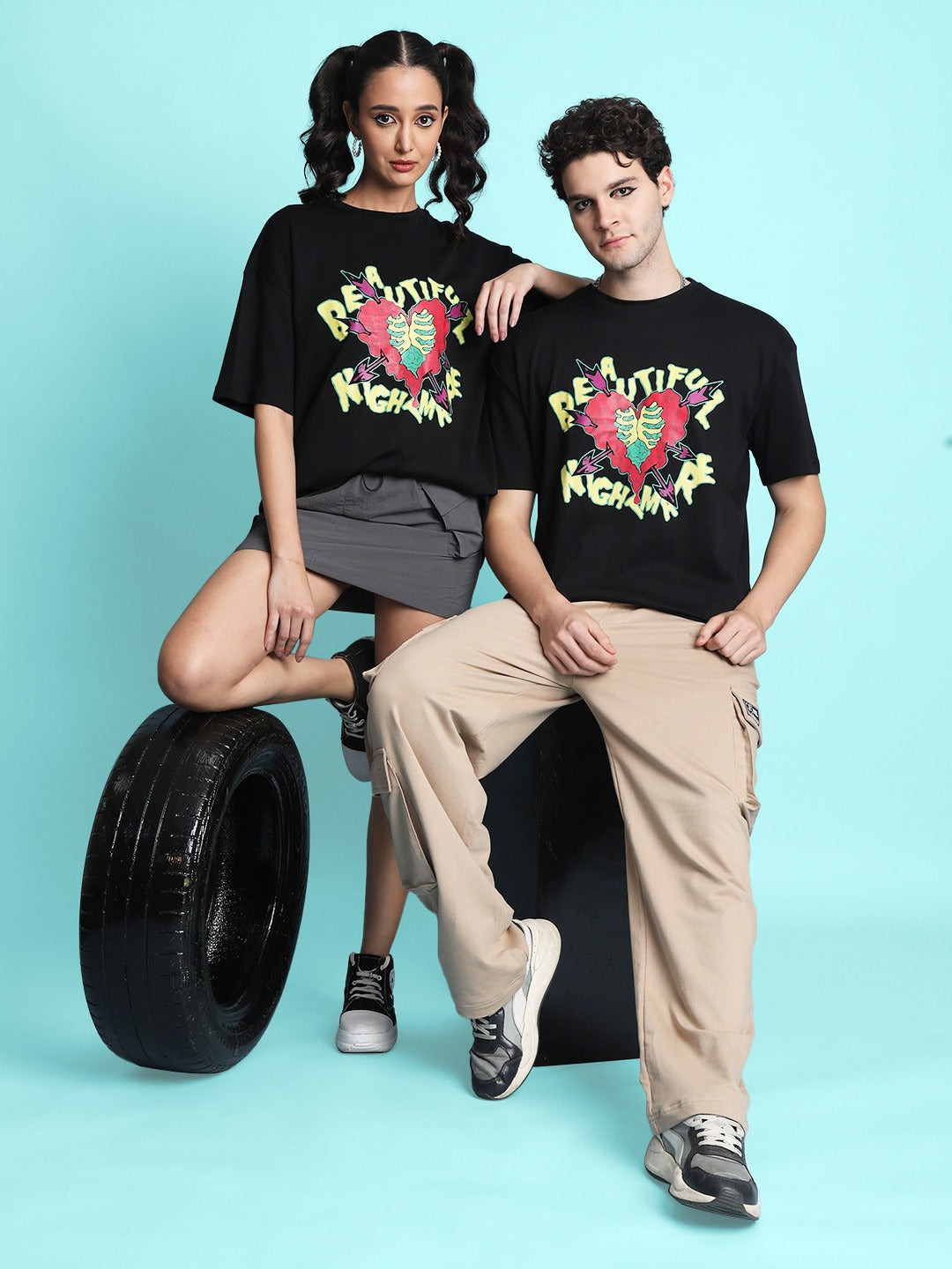 Unisex Graphic Printed Round Neck Cotton T-shirt – Trendy Everyday Wear in Pakistan | DOCACCA